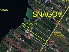 Teren 4000mp cu deschidere la Lacul Snagov, unic
